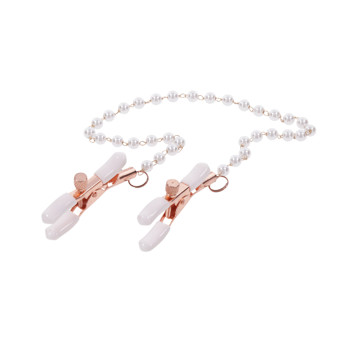 Pinces à tétons avec bijoux noirs Sportsheets