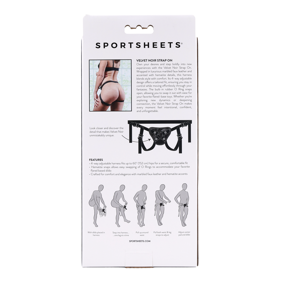 Bandeau pour les yeux en dentelle Sincerely by Sportsheets - Noir 