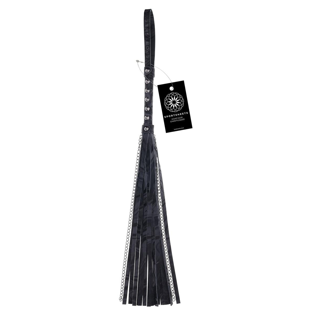 Velvet Noir Chain Flogger