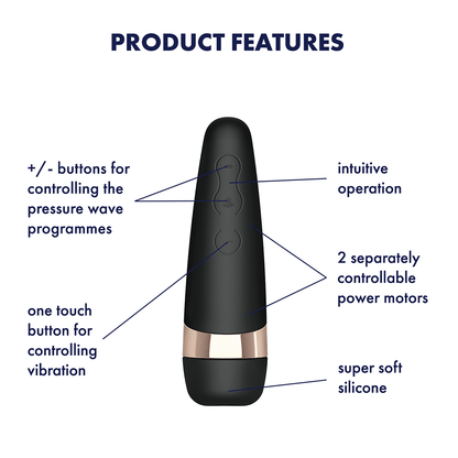 Satisfyer Pro 3+ Air Pulse Stimulator + Vibration - Thorn & Feather