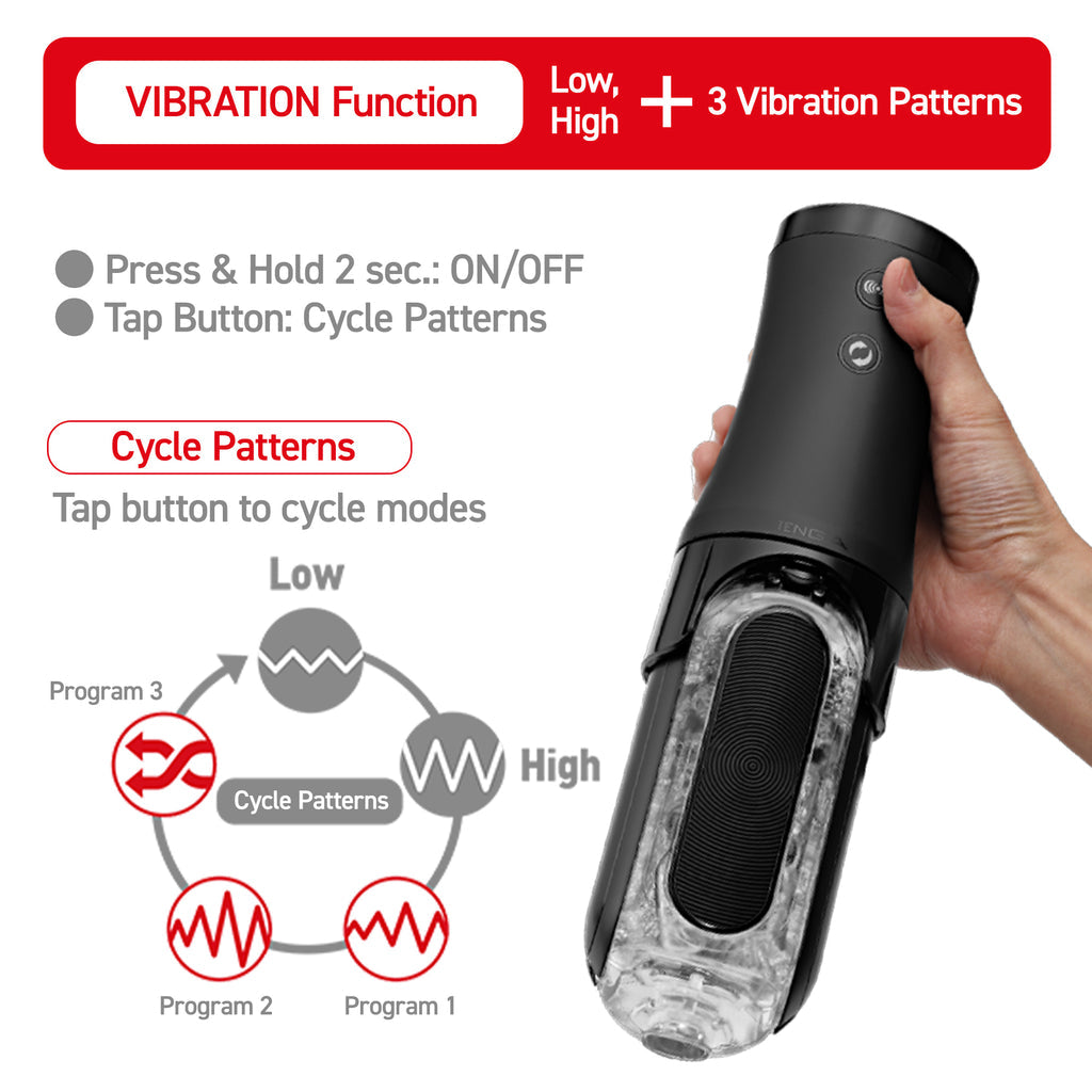 Tenga FLIP ZERO Electronic VibRotation - Black - Thorn & Feather