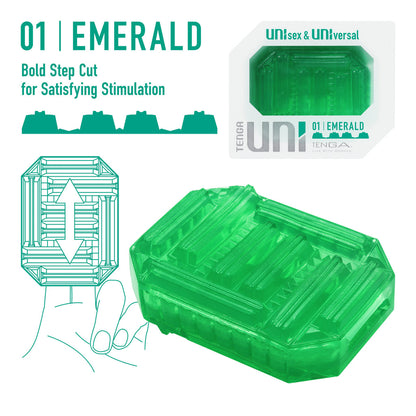 Tenga UNI Masturbator Sleeve - Emerald