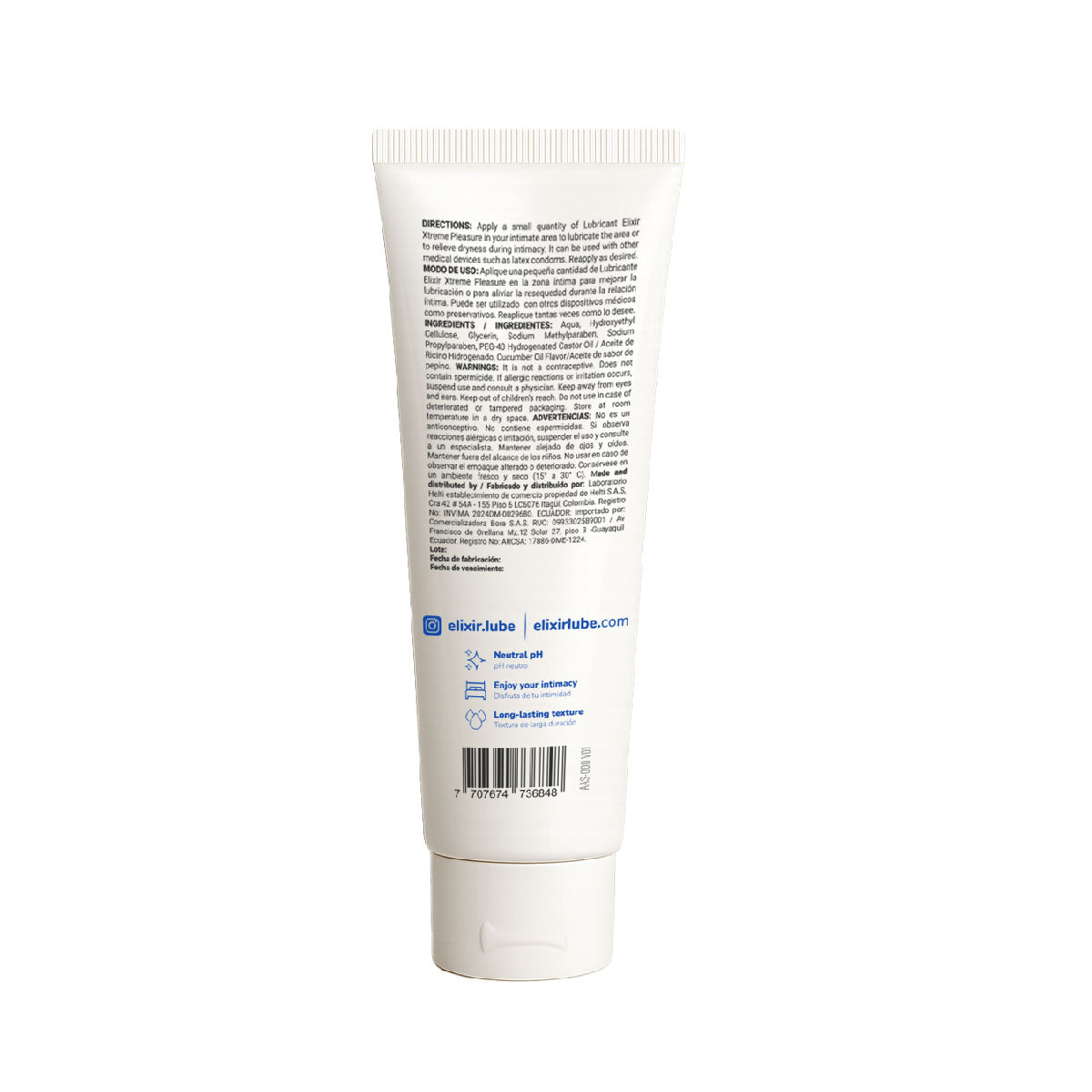 Elixir Natural Water-Based Intimate Lubricant Gel