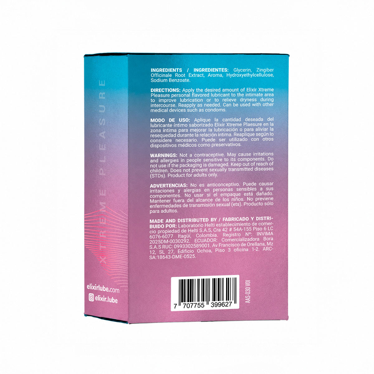 Elixir Personal Flavored Lubricant