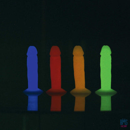 Gode ​​en silicone Silly Willy Glow in the Dark 3,3" - 12 pcs