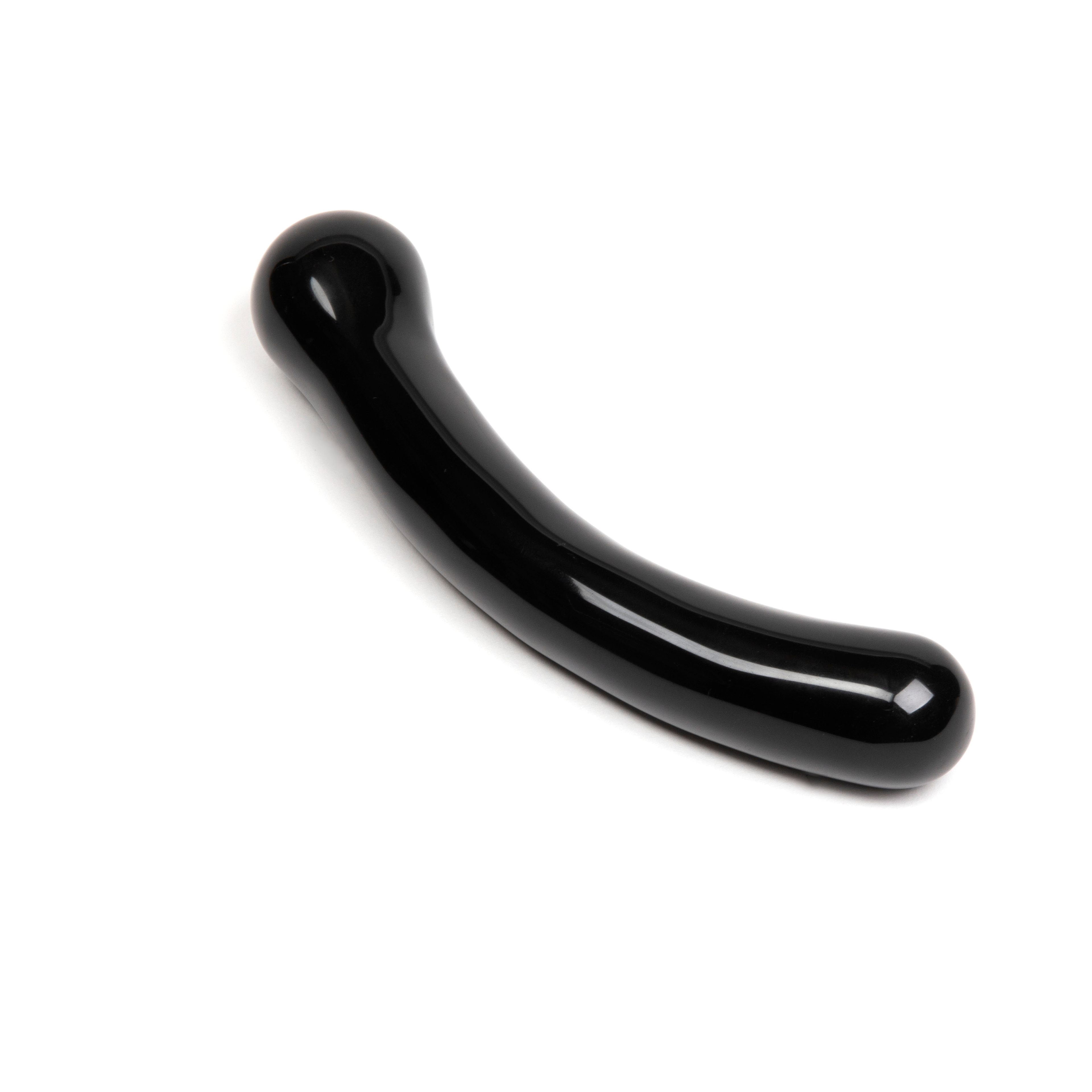 Chakrubs Xaga Curve Black Obsidian Wand