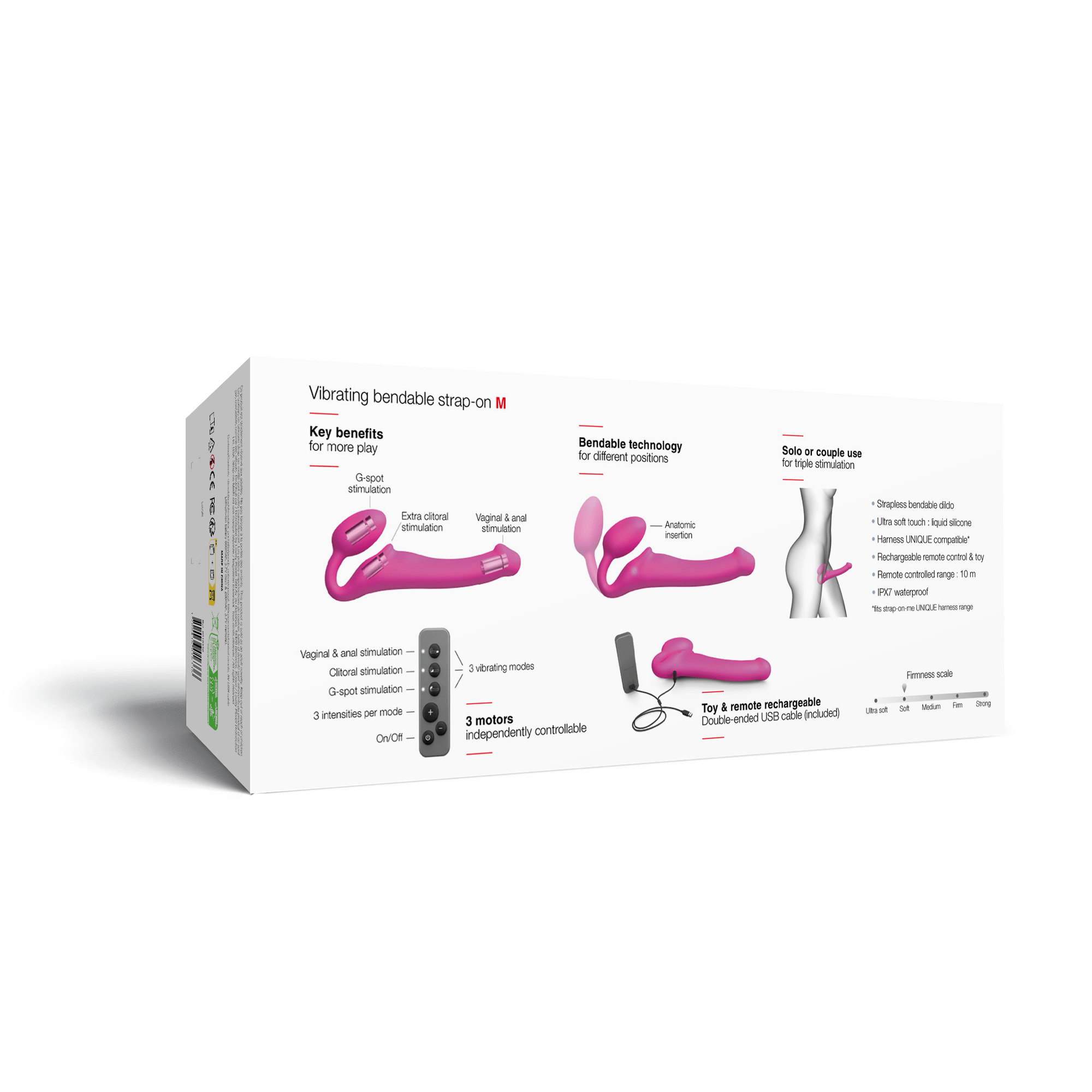 Strap On Me 3 Motors Vibrating Strap-on