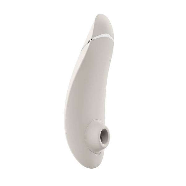 Womanizer Premium 2 Clitoral Stimulator - Warm Gray - Thorn & Feather Sex Toy Canada