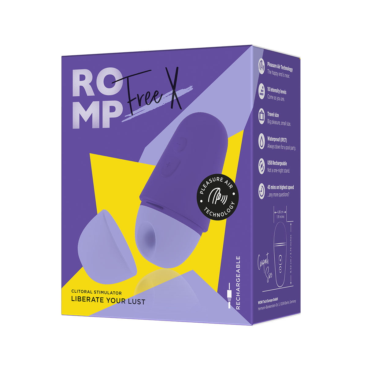 Stimulateur clitoridien ROMP Free X - Violet 