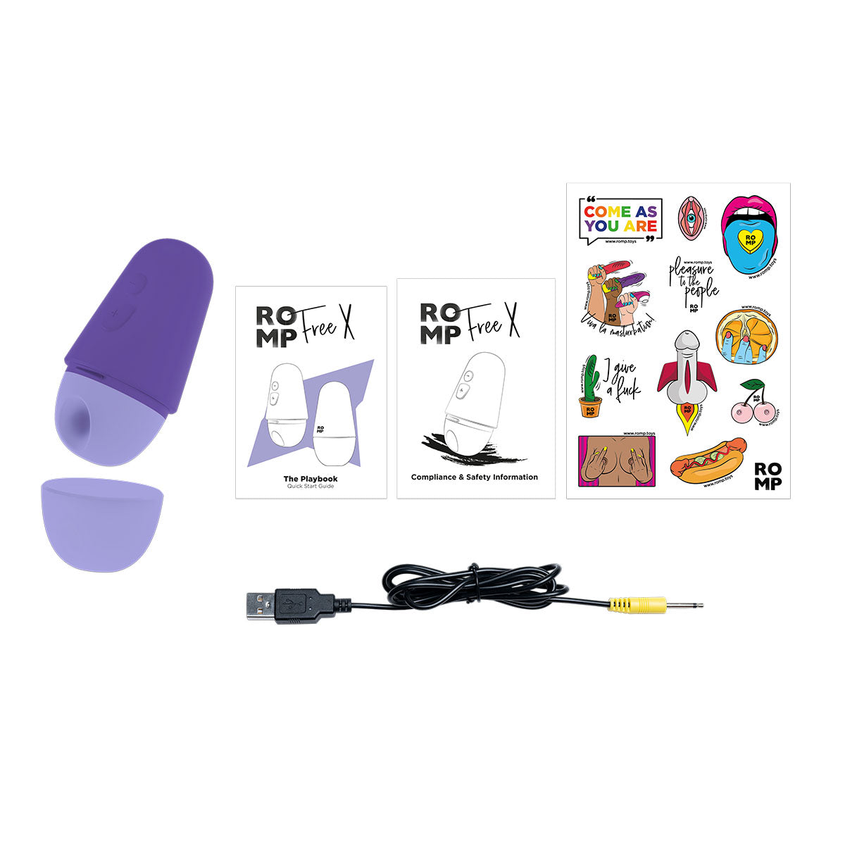 Stimulateur clitoridien ROMP Free X - Violet 