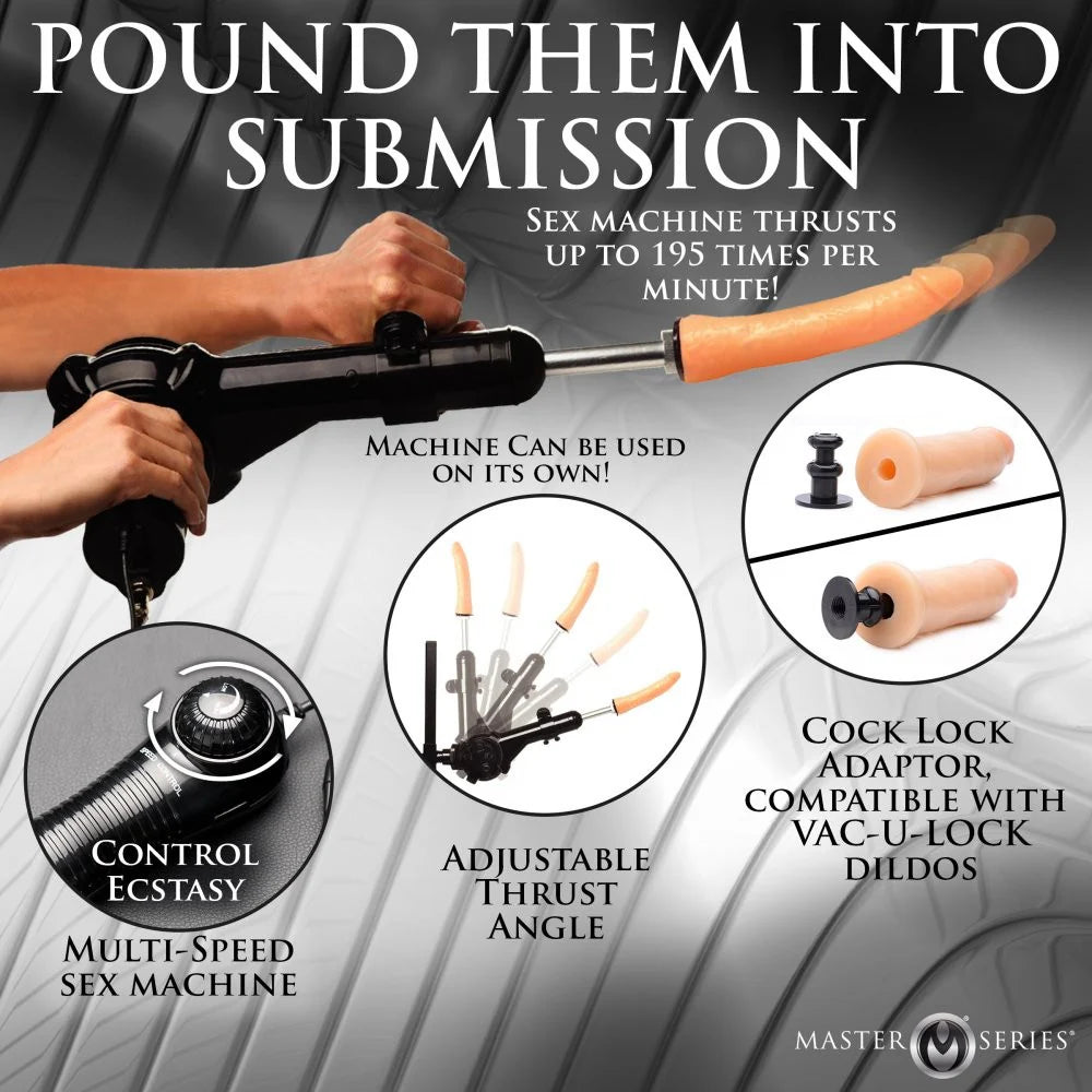 Sling réglable Throne Deluxe avec machine sexuelle