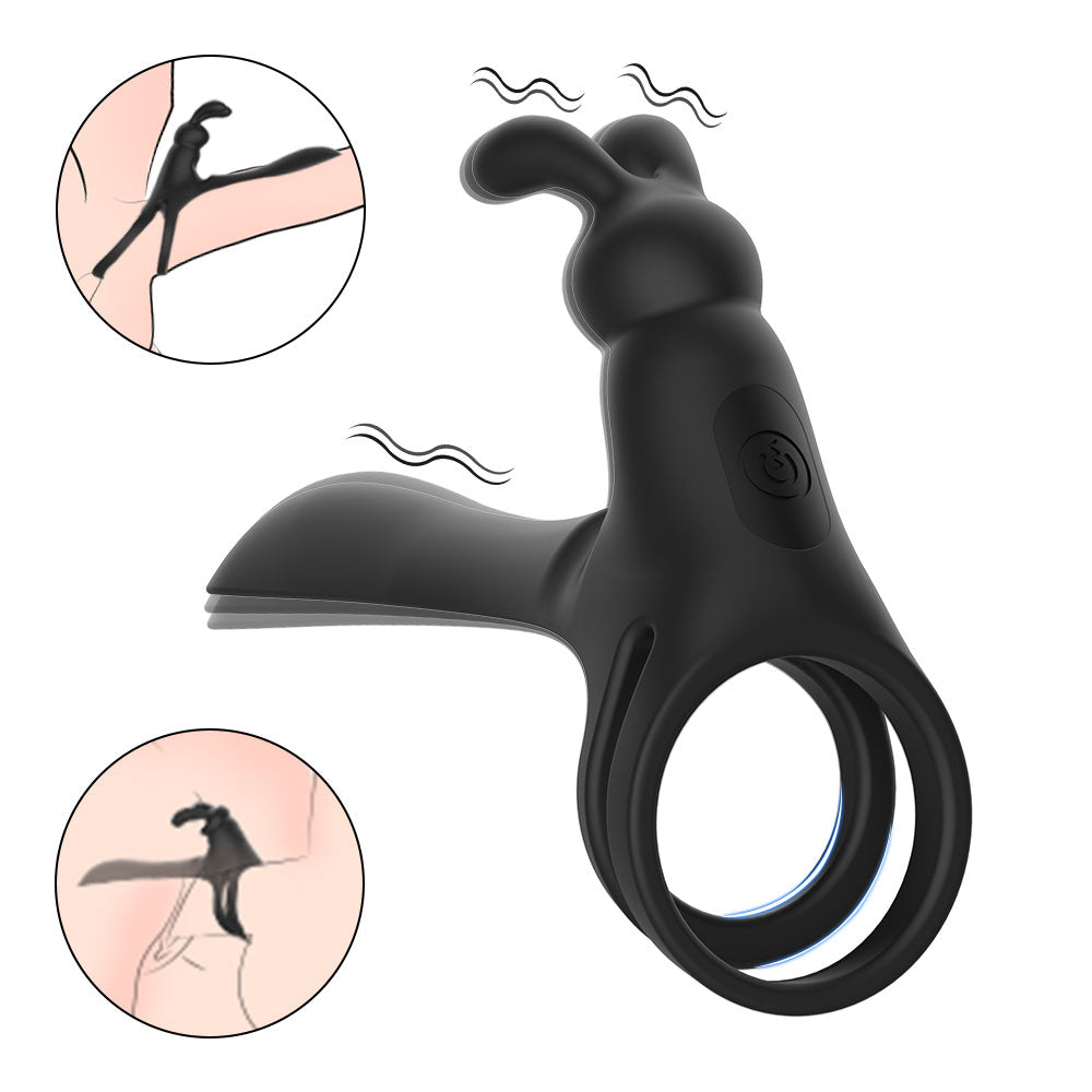 Tusky Couple Vibrating Penis Ring