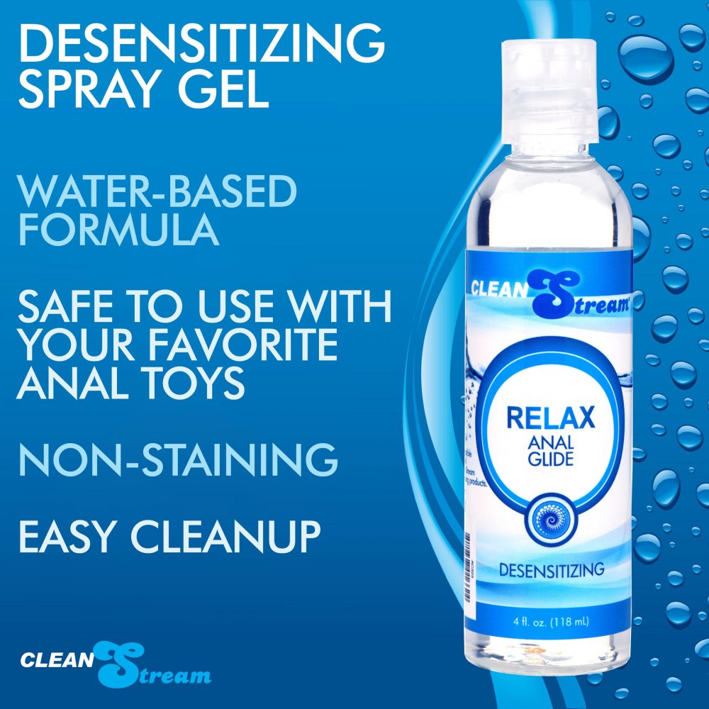 CleanStream Relax Desensitizing Anal Lube - 4 Oz.