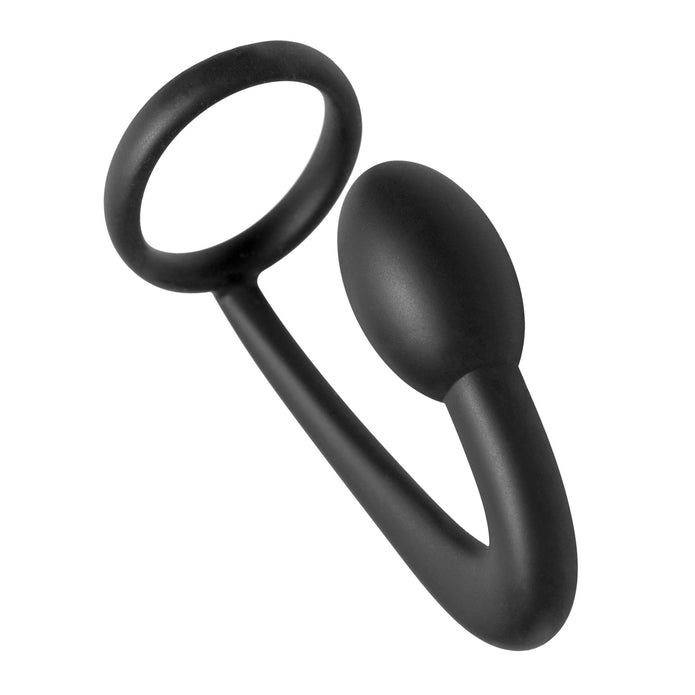 Anneau pénien et plug de prostate en silicone Prostatic Play Explorer