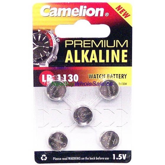 Camelion Alkaline AG10 LR1130 Battery - Card of 5