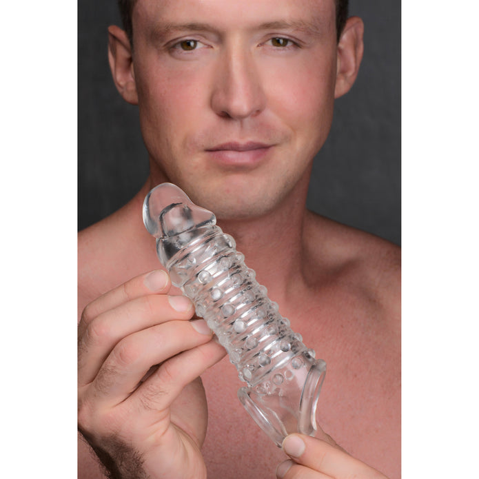 1.5 Inch Penis Enhancer Sleeve - Clear - Thorn & Feather