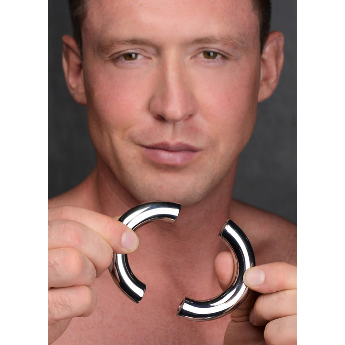 Mega Magnetize Stainless Steel Magnetic Cock Ring - Thorn & Feather