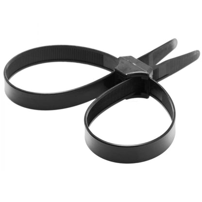 Misbehaved Black Zip Tie Police Cuffs - 5 Pack - Thorn & Feather