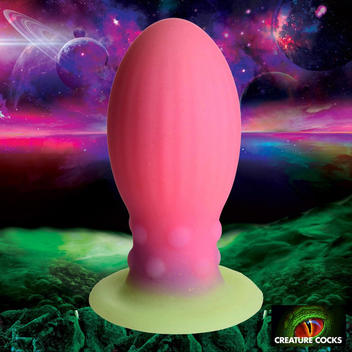 XL Xeno Egg Glow in the Dark Silicone Creature Cock - Thorn & Feather
