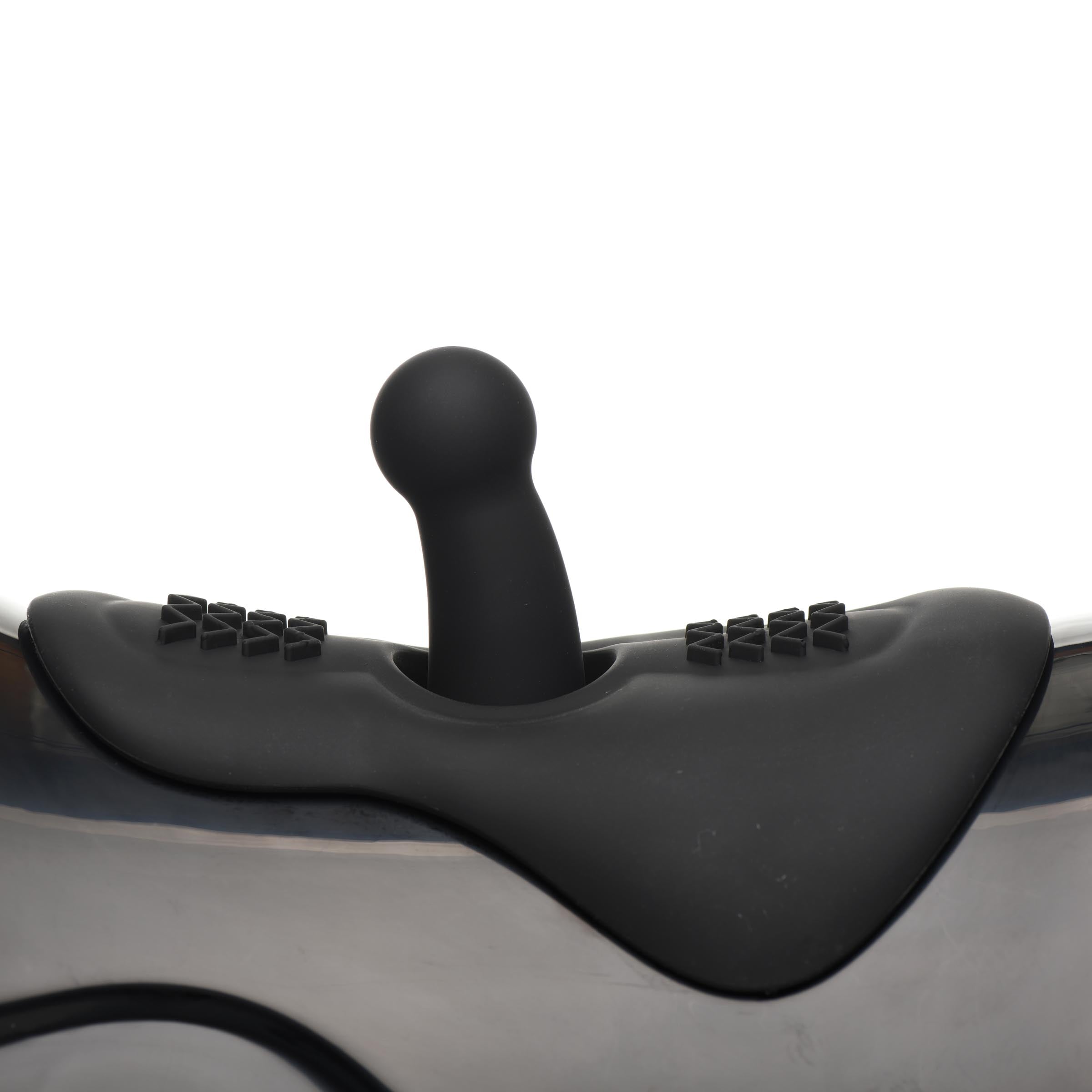 Machine sexuelle à selle vibrante 10X et poussée 10X The Bucking Saddle de LoveBotz