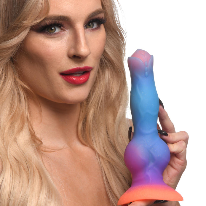 Glow-in-the-Dark Silicone Alien Creature Dildo - Thorn & Feather