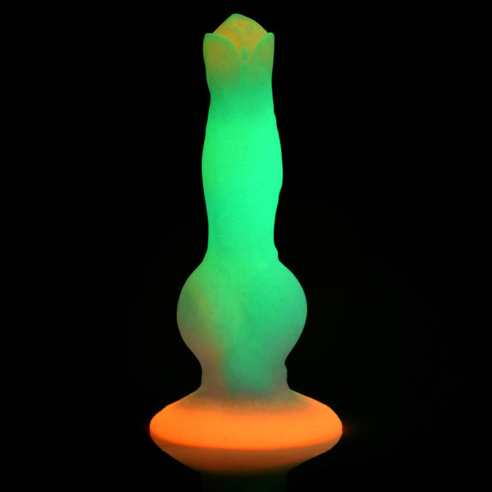 Glow-in-the-Dark Silicone Alien Creature Dildo - Thorn & Feather