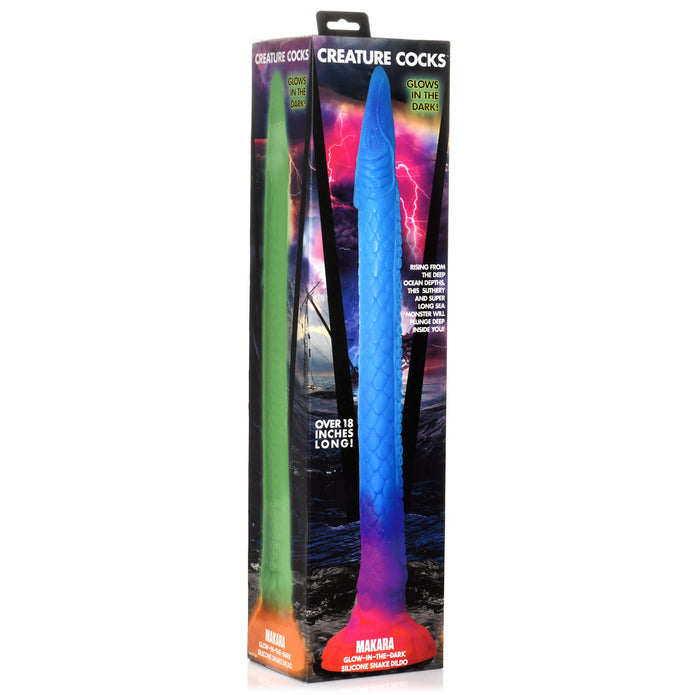 Glow-in-the-Dark Silicone Dragon Creature Dildo - Thorn & Feather