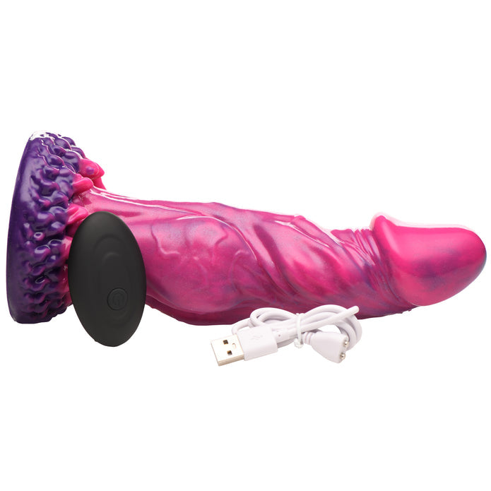 Xenox Vibrating Silicone Dildo With R/C