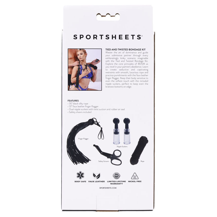 Kit de bondage attaché et tordu