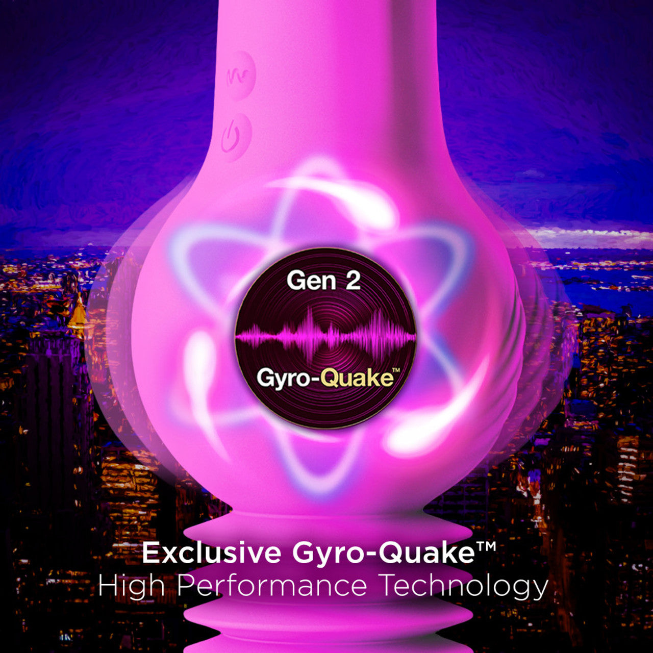 Blush New York Gyro-Quake Dildo - Purple