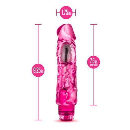 Naturally Yours Wild Ride Vibrating Dildo - Pink