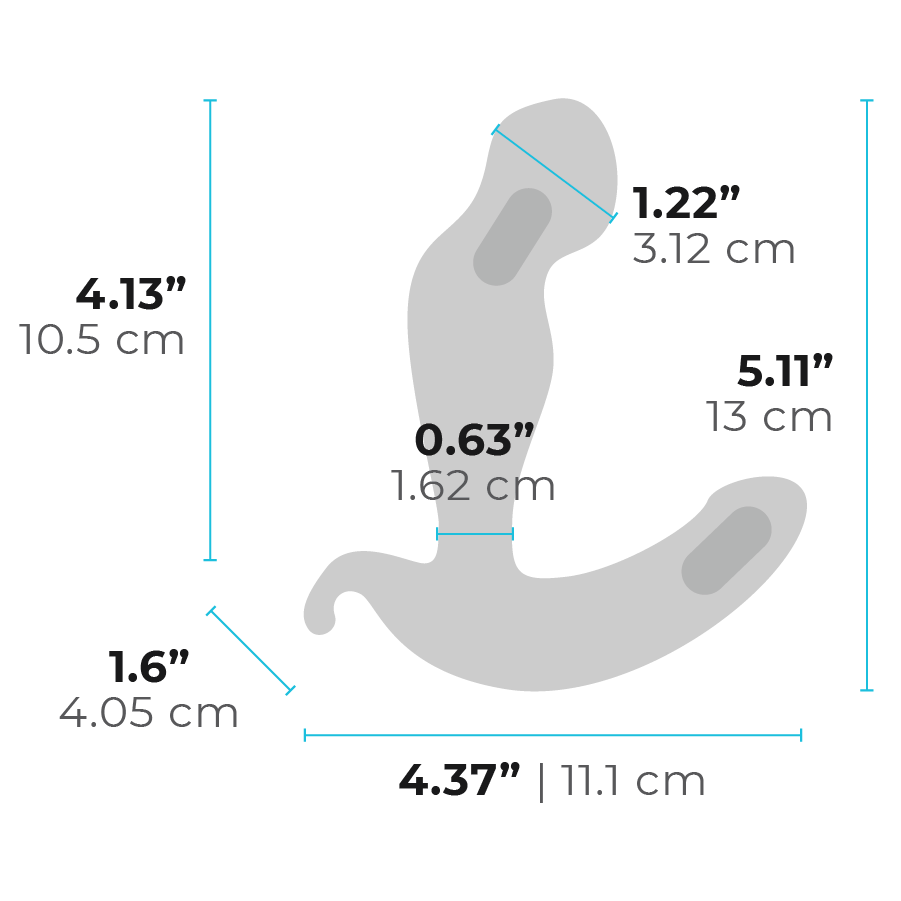 Plug vibrant à distance pour prostate 360