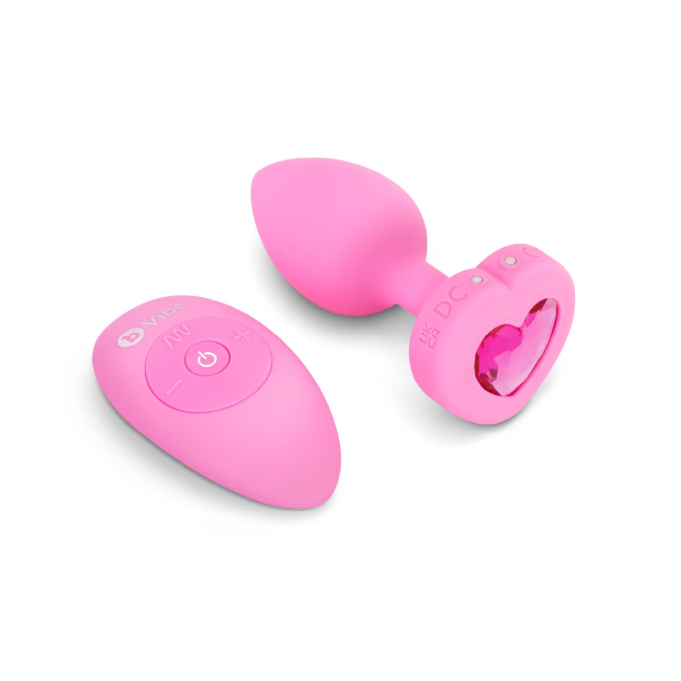 Plug vibrant en forme de cœur b-Vibe