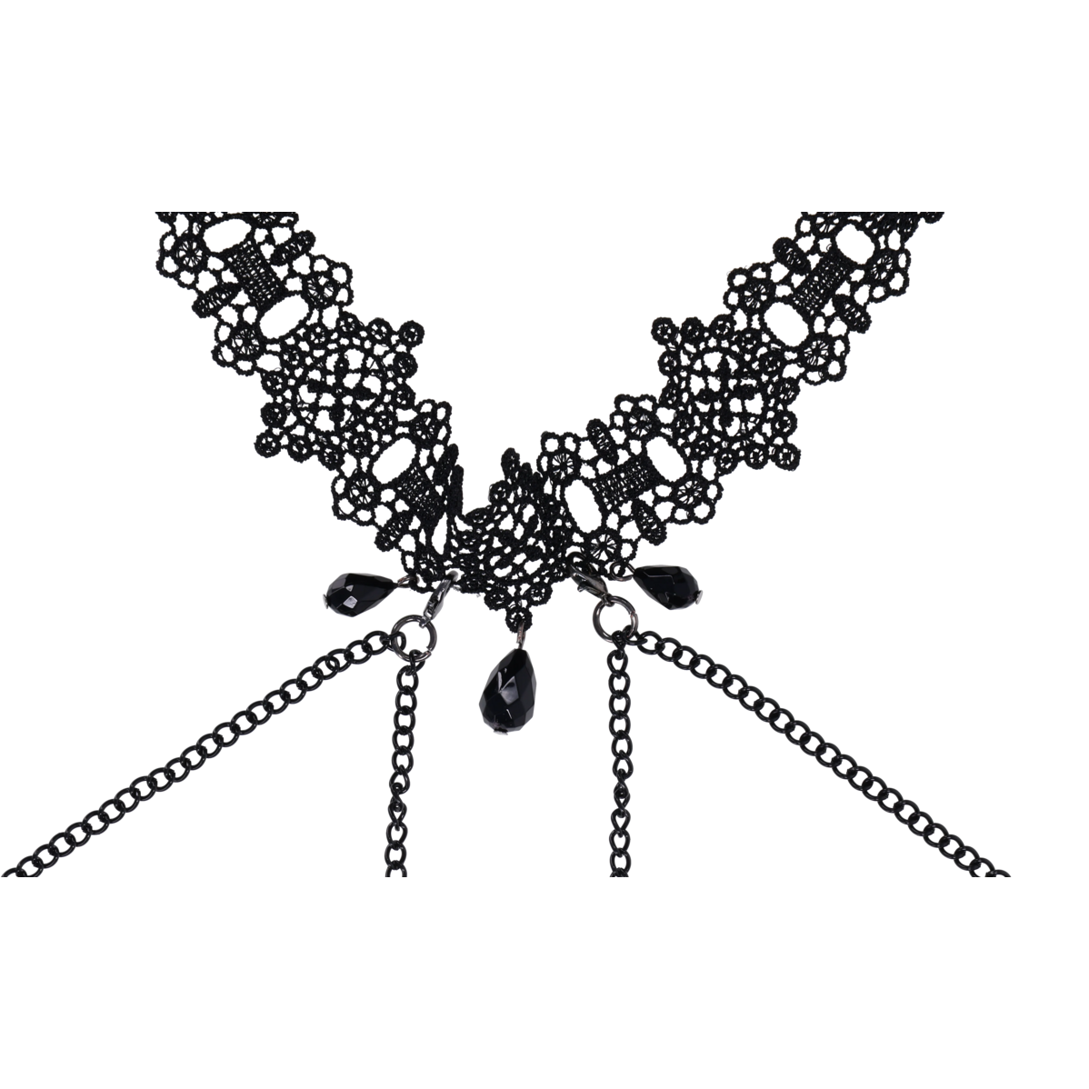 Lace Collar with Nipple Ties