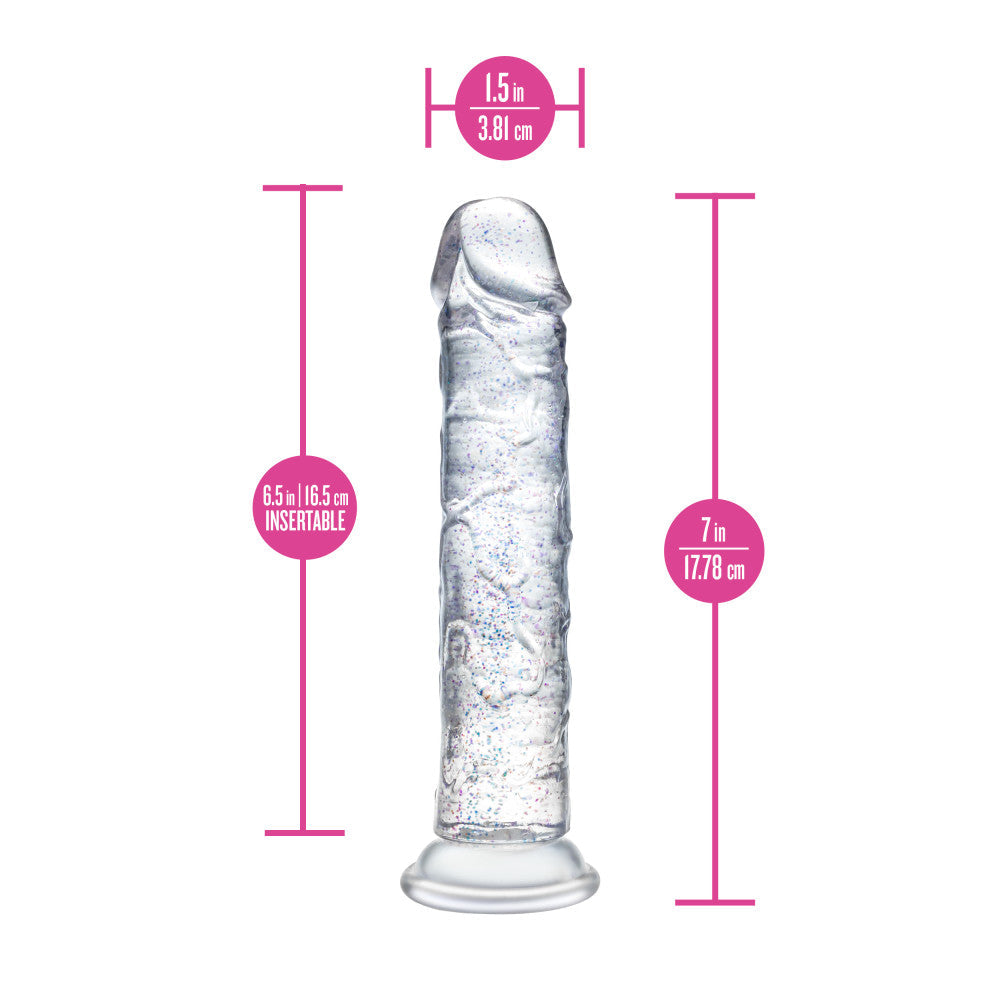 Naturally Yours Glamor 7 Inch Realistic Glitter Dildo