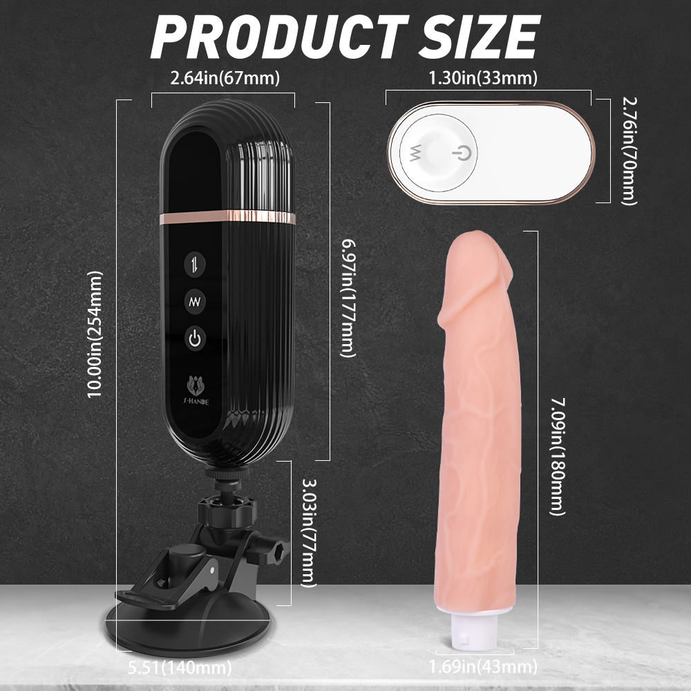 Gatling Plus Thrusting Remote Control Vibrator