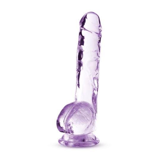 Naturally Yours 8" Crystalline Dildo - Amethyst