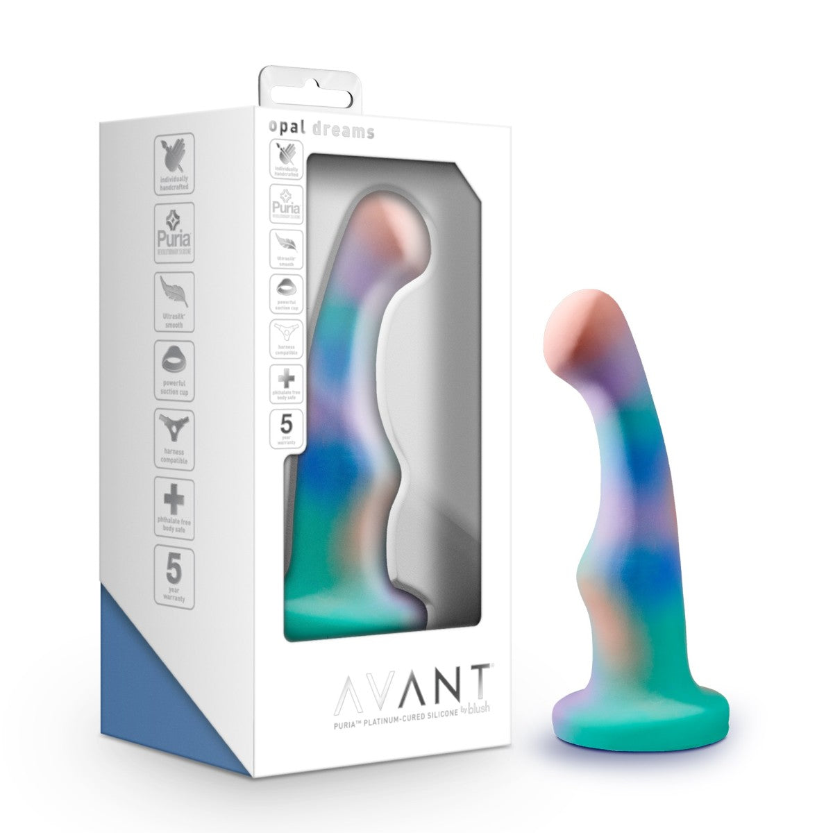 Avant D1 Hot 'n' Cool Gode en silicone durci au platine 