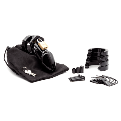 Chastity Kits CB-6000 Chastity Cock Cage Kit - Black