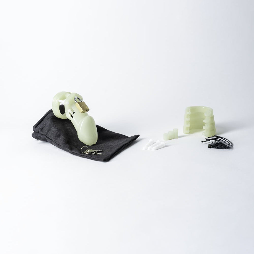 Cage de chasteté phosphorescente CB-6000 3 1/4"