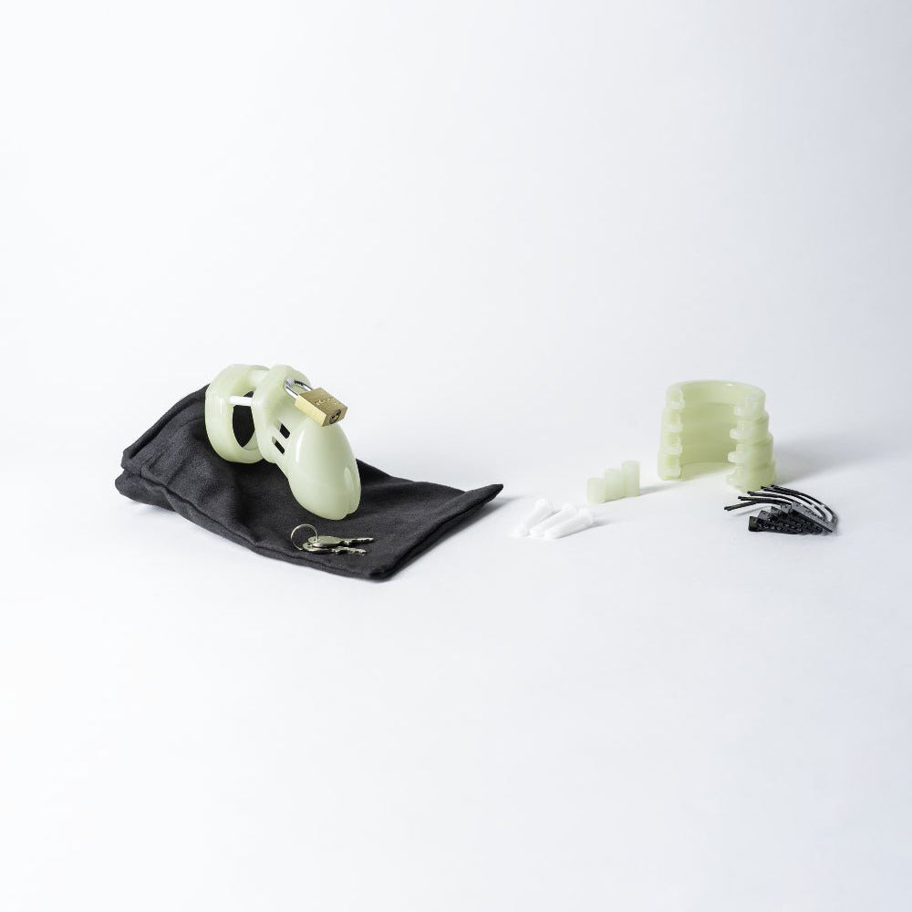 Cage de chasteté phosphorescente CB-6000S de 2 1/2 pouces