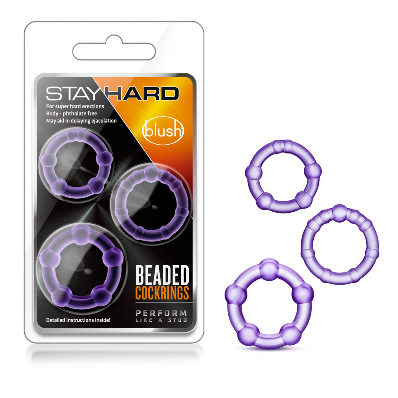 Stay Hard Beaded Cock Rings - Thorn & Feather