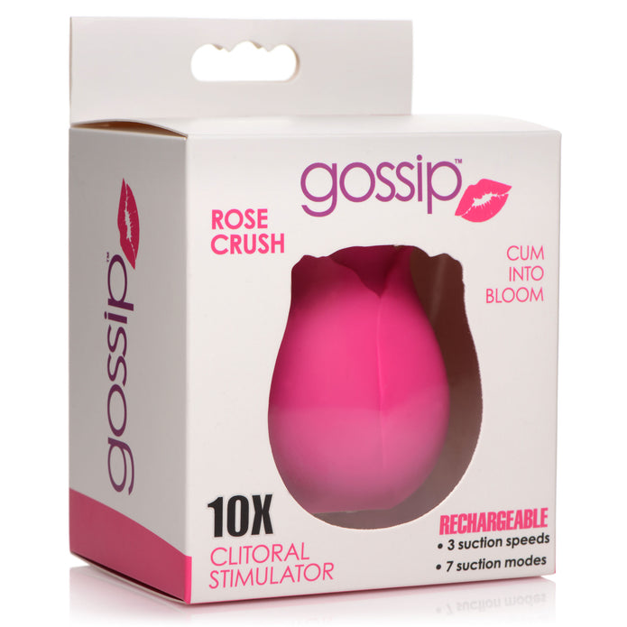 Stimulateur de clitoris en silicone Gossip Rose Crush 10X 