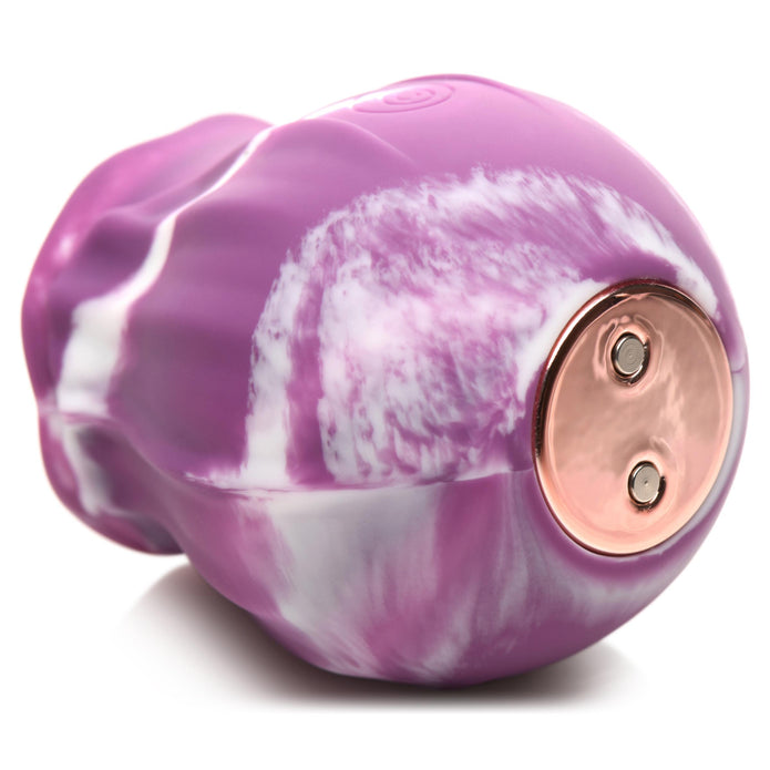 Gossip Purple Twirl 10X Rose à lécher en silicone 