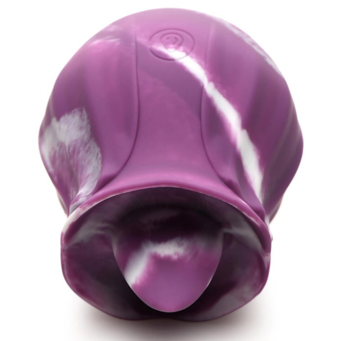 Gossip Purple Twirl 10X Rose à lécher en silicone 