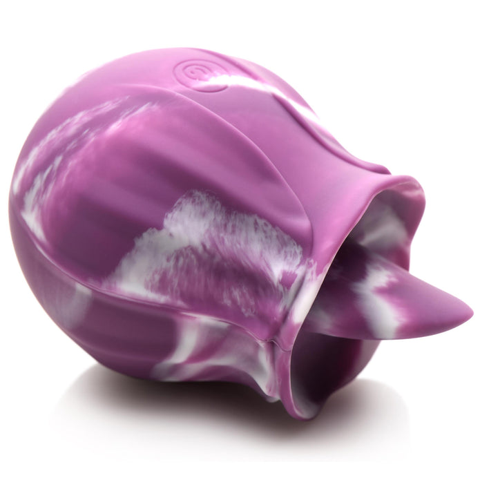 Gossip Purple Twirl 10X Rose à lécher en silicone 