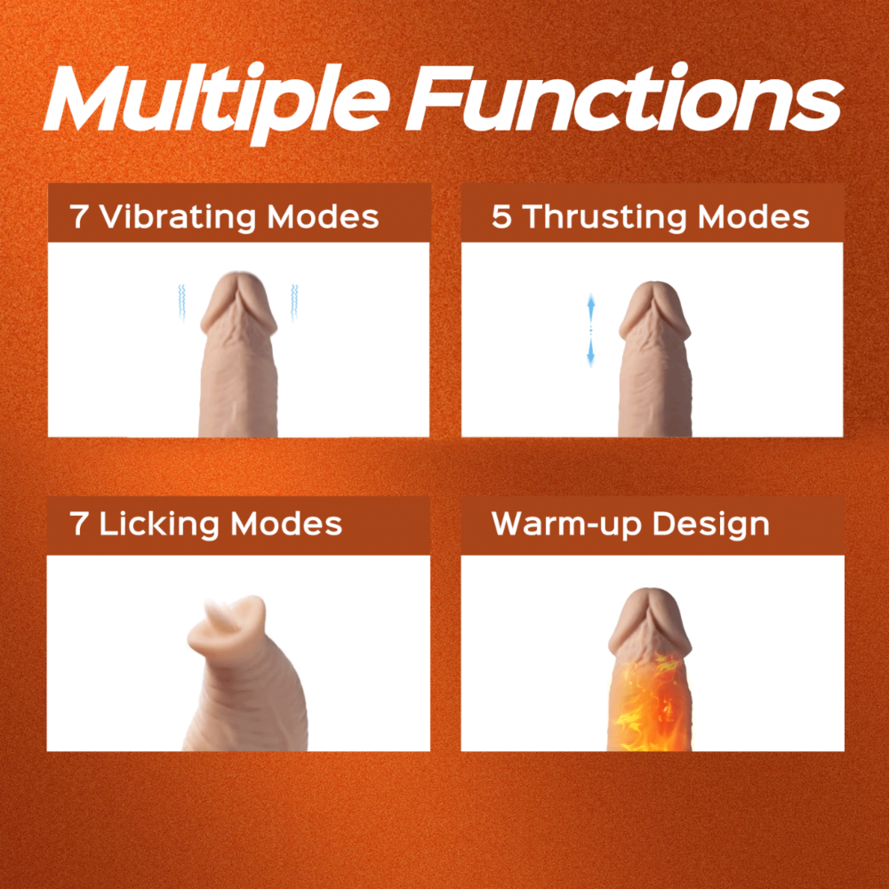 Vibromasseur point G à tête rotative Joi et lécheur de clitoris 