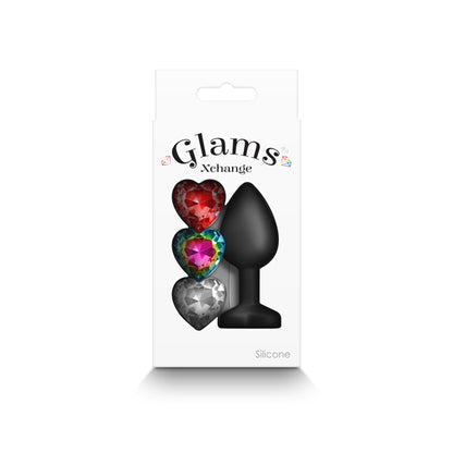 Glams Xchange Plug - Heart, Small