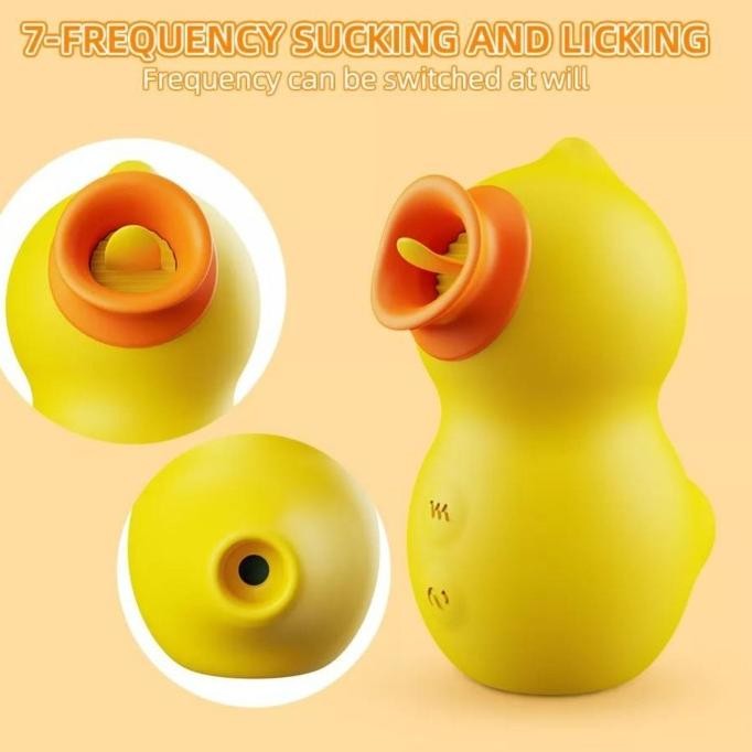 Tracy's Dog Duck King Tongue Licking Suction Massager - Thorn & Feather