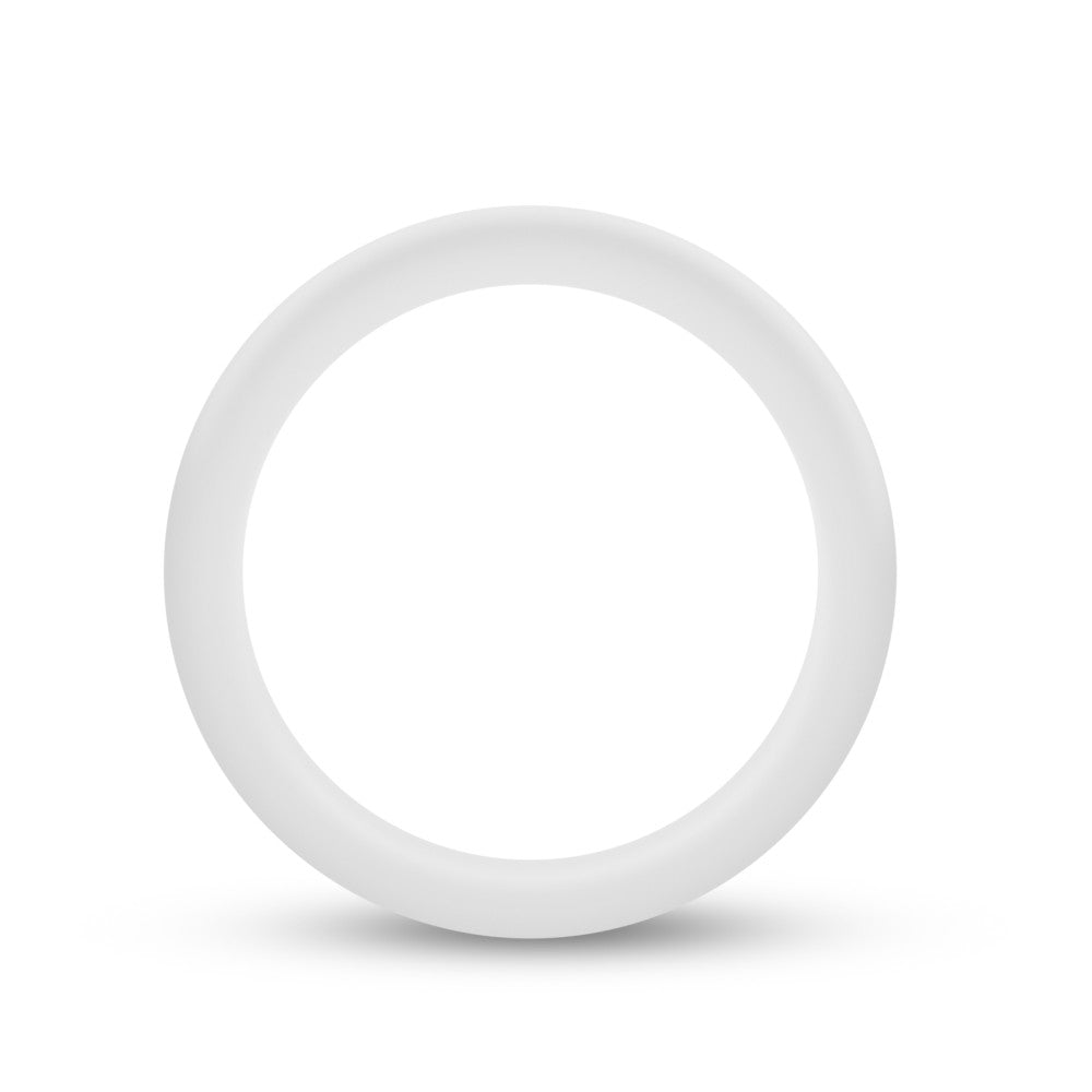 Performance Silicone Glo Cock Ring - White Glow